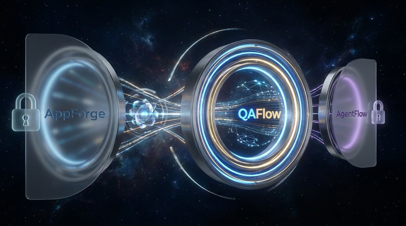 Visualization of AI agents running functional tests in parallel — QAFlow